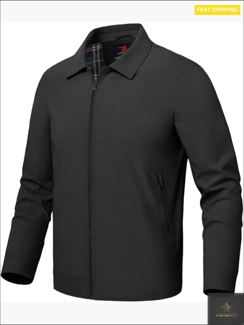 Men's Lightweight Windbreaker Jacket Spring Fall Casual Stylish with Pockets